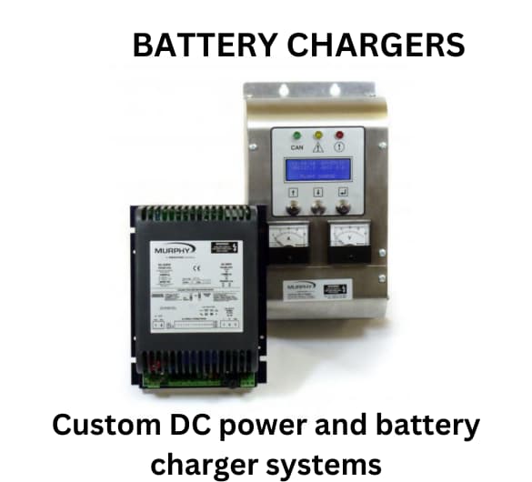 Advanced battery charger systems with custom DC power and a power vision display for enhanced charging efficiency